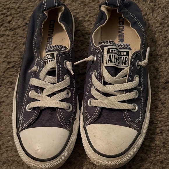 Converse Women’s Size 6 Navy All Star Sneakers - Picture 1 of 1